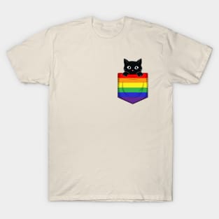 Cat pride pocket T-Shirt